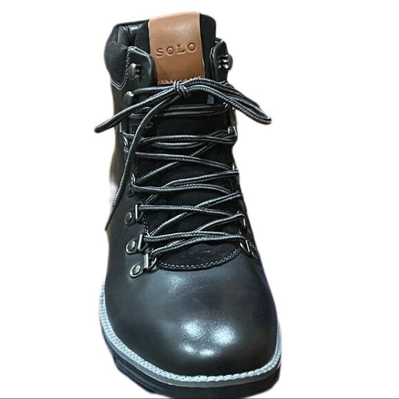 Solo Mens Combat Boots - Picture 2 of 13